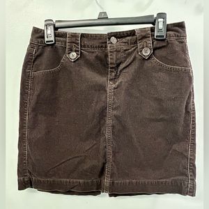 Corduroy Mini Skirt